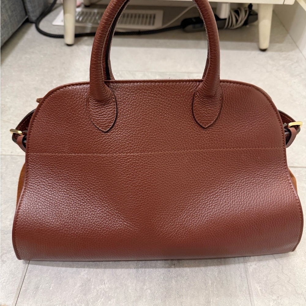 ‘The Row Margaux’ Look Alike Leather & Suede Tote